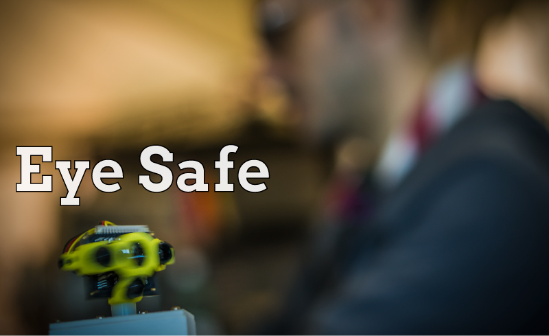 like laser but eye safe